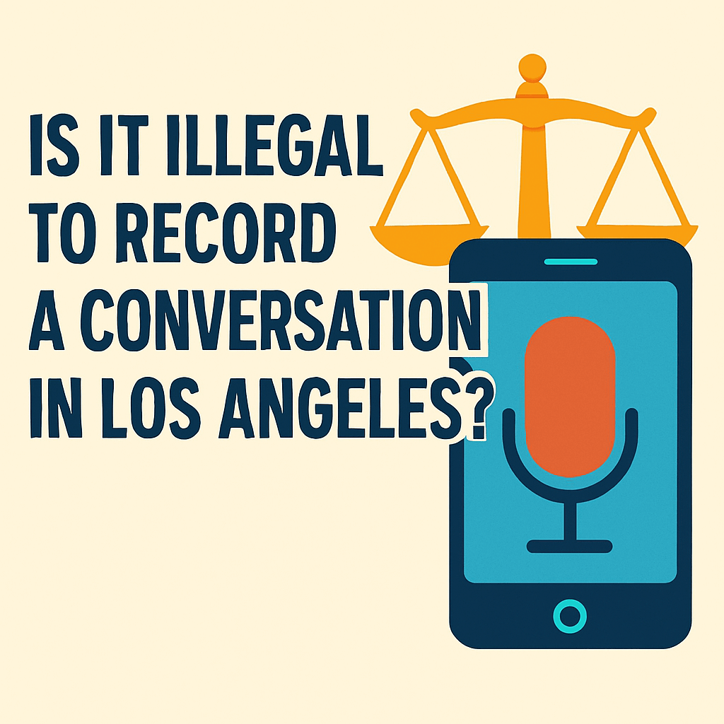 Is It Illegal to Record a Conversation in Los Angeles