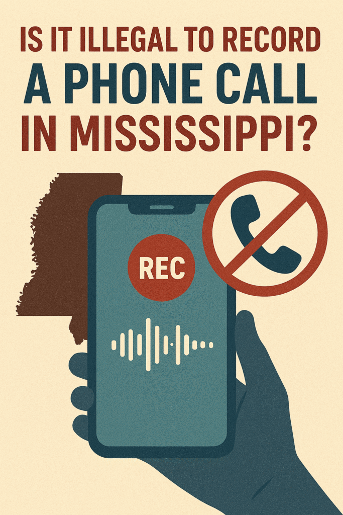 Is It Illegal to Record a Phone Call in Mississippi