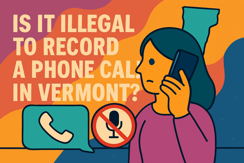Is It Illegal to Record a Phone Call in Vermont