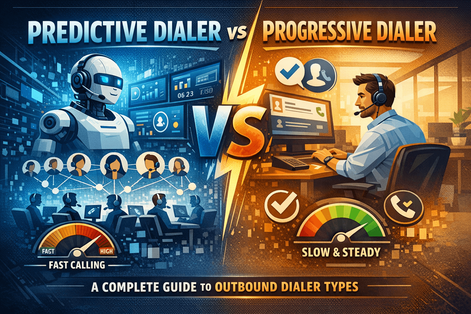 Predictive Dialer vs Progressive Dialer