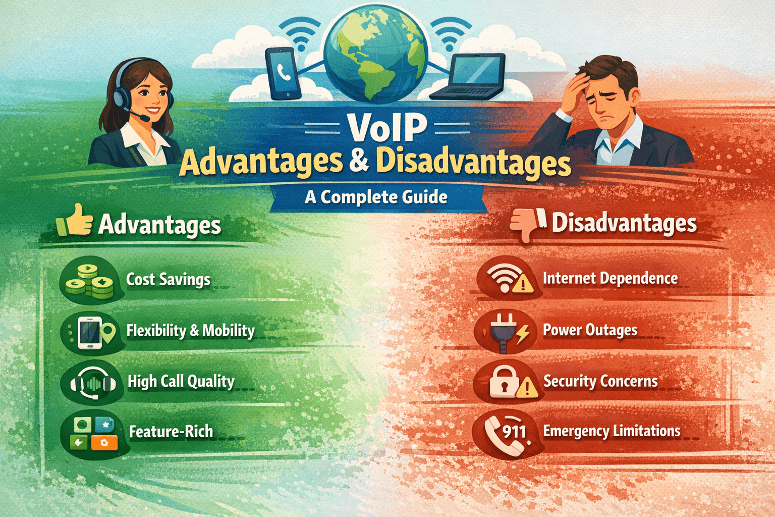 VoIP Advantages and Disadvantages